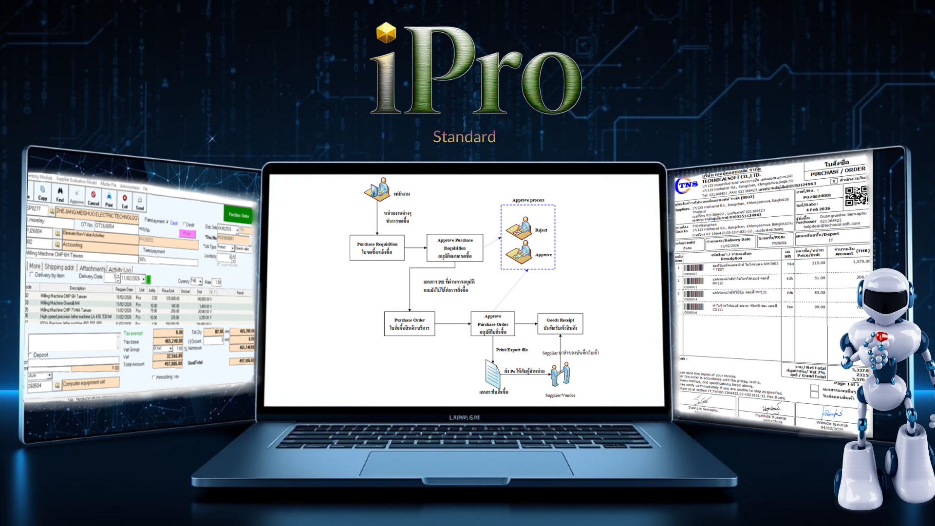 โปรแกรมบริหารงานฝ่ายจัดซื้อ, iPro, โปรแกรมระบบฝ่ายจัดซื้อ,ระบบฝ่ายจัดซื้อ, โปรแกรมจัดซื้อ, โปรแกรมจัดจ้าง, ระบบงานจัดซื้อ, โปรแกรมสำหรับแผนกจัดซื้อ, โปรแกรมจัดซื้อจัดจ้าง,ระบบสร้างใบขอซื้อ,ระบบสร้างใบสั่งซื้อ,โปรแกรมเปิด PO,โปรแกรมเปิด PR, Purchasing Management, Purchase Order System, ระบบจัดซื้อ, Procurement, แบบฟอร์มแผนกจัดซื้อ, กระบวนการอนุมัติเอกสารใบสั่งซื้อ,Purchase Requisition, Purchase Order, ใบขอซื้อสินค้า, ใบสั่งซื้อสินค้า, ระบบจัดซื้อจัดจ้างออนไลน์, ระบบควบคุมงบประมาณซื้อ, Budget control